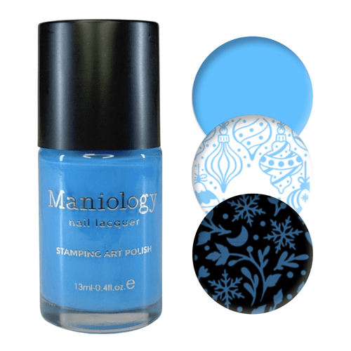 Maniology - Stamping Nail Polish - Northern Gleam: Icy Sky - B567 - Blue Pearl Cream