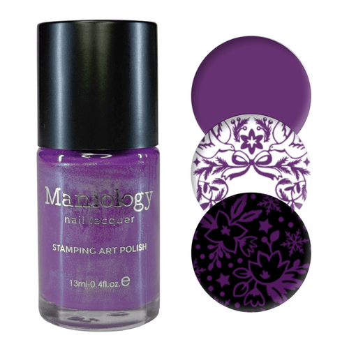 Maniology - Stamping Nail Polish - Northern Gleam: Aurora Veil - B566 - Purple Pearl Cream