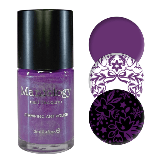 Maniology - Stamping Nail Polish - Northern Gleam: Aurora Veil - B566 - Purple Pearl Cream