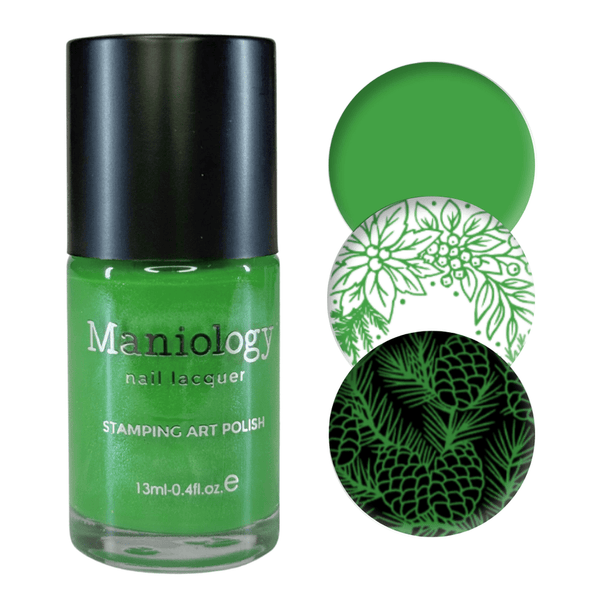 Maniology - Stamping Nail Polish - Northern Gleam: Evergleam - B565 - Green Pearl Cream