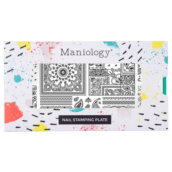 Maniology - Stamping Plate - Paisley Patchwork (M429)