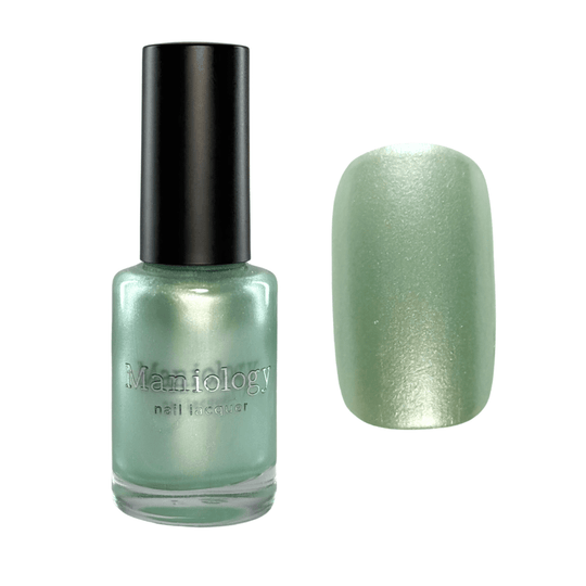 Maniology - Stamping Nail Polish - Satin Slumber: Fuzzy Slippers (P179) - Teal Smooth Metallic