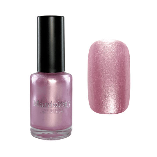 Maniology - Stamping Nail Polish - Satin Slumber: Night Gown (P176) - Pink Smooth Metallic