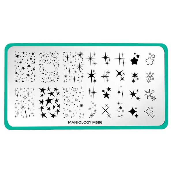 Maniology - Stamping Plate - Star Showers (M586)