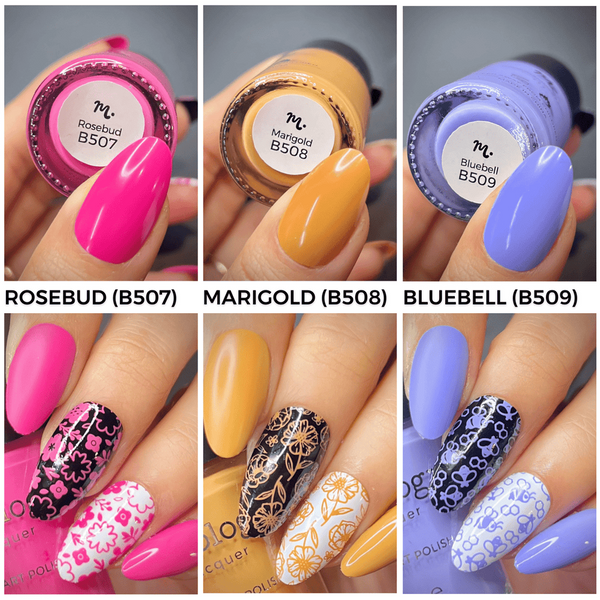 Maniology - Stamping Nail Polish - Sunshower: 3-Piece Cream Stamping Polish Set