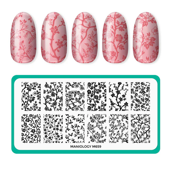 Maniology - Stamping Plate - Tiny Blossom (M659)