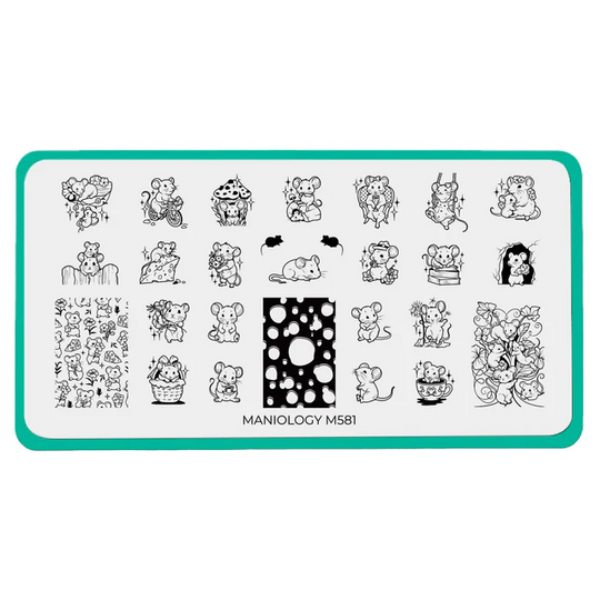 Maniology - Stamping Plate - Tiny Whiskers (M581)