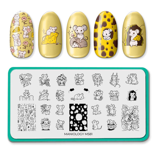 Maniology - Stamping Plate - Tiny Whiskers (M581) 