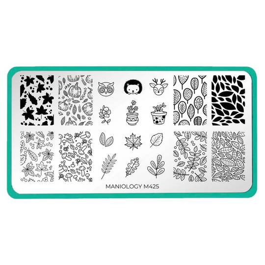 Maniology - Woodland Wonders (M425) - Nail Stamping Plate