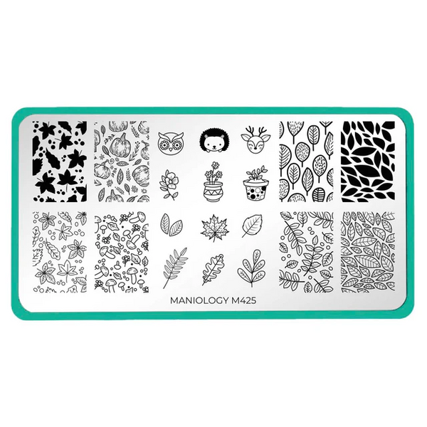 Maniology - Woodland Wonders (M425) - Nail Stamping Plate
