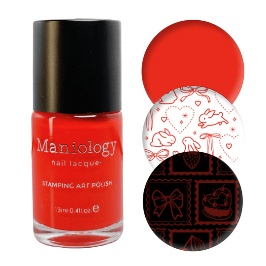 Maniology - Stamping Nail Polish - Pout (B539) - Cream Red