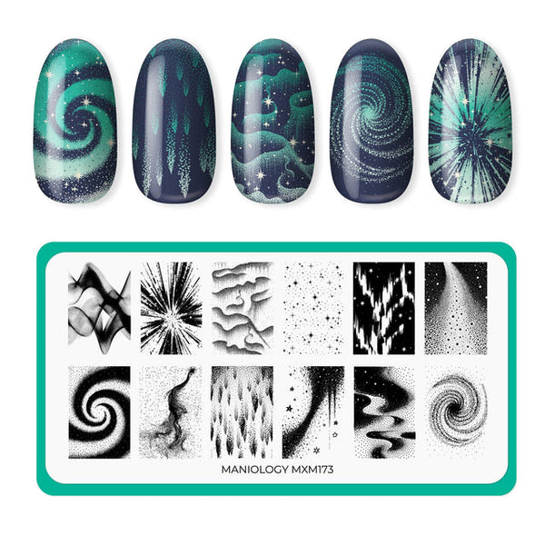 Maniology - Stamping Plate - Northern Glow: Aurora Veil (Mxm173)