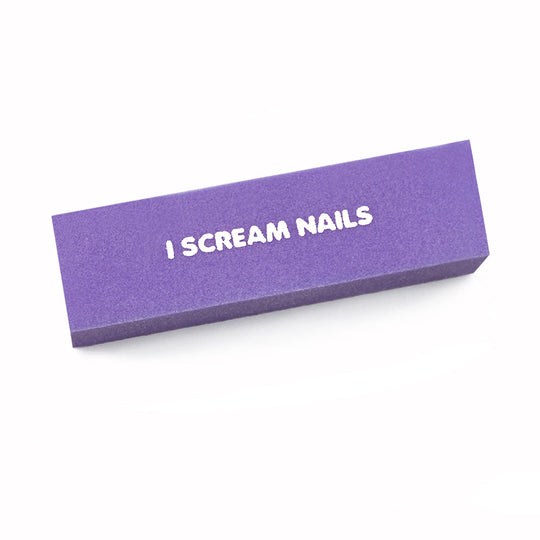 I Scream Nails - Purple Buffer Block