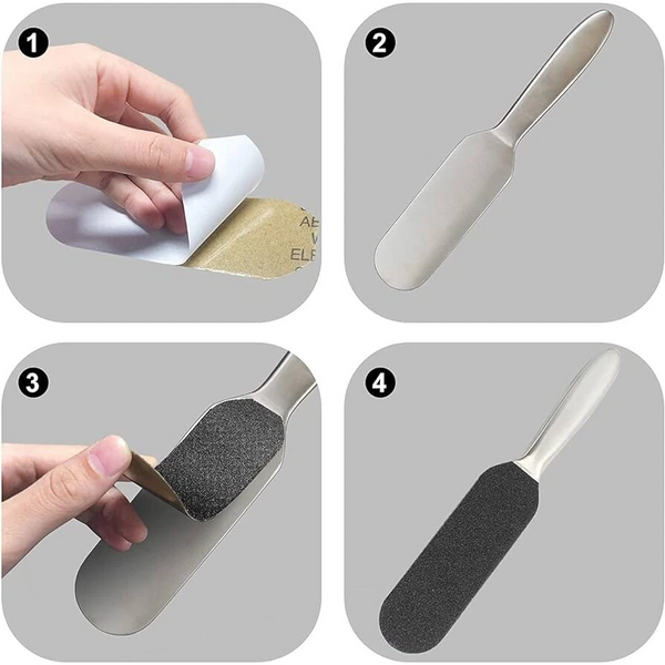 Cuccio - Stainless Steel Pedicure Exfoliating Refill Paper 80 grit (medium)