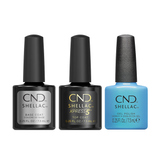 CND - Shellac Xpress5 Combo - Base, Top & Down By The Bae (0.25 oz)