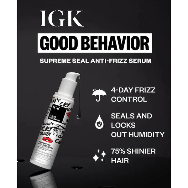 IGK - Good Behavior - Supreme Seal Anti-Frizz Serum - 1.7 Oz