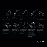 Apres - neutrals gel-x tips - alex coffin short (150 pcs)