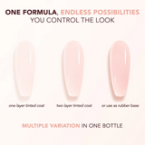 Kiara Sky - Gel Polish - Tinted Rubber Top Coat - Velvet Blush 0.5 oz - #TNT06