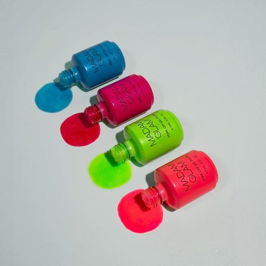 Madam Glam - Gel Polish - Neon Wave Glittery Bundle
