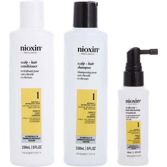 Nioxin Shampoo, Conditioner, Scalp Treatment - System Kit 1