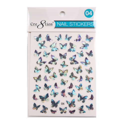 Cre8tion - Nail Art Design Sticker Butterfly #004