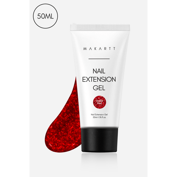 Makartt - Nail Extension Gel - Stellar Red 50ml