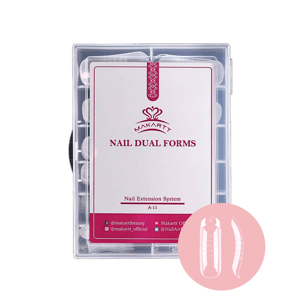 Makartt - Nail Extension Gel - Dual Forms 140 PC