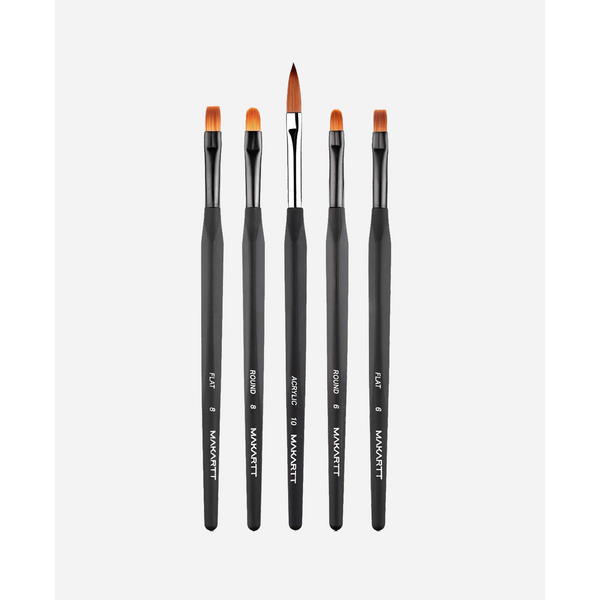 Makartt - Nail Tool - Professional Art Brushes Set (5pcs)
