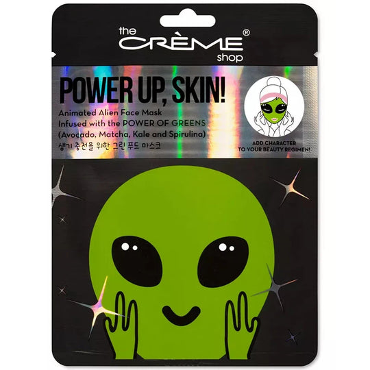 The Creme Shop Power Up, Skin! Animated Alien Face Mask - Power of Greens