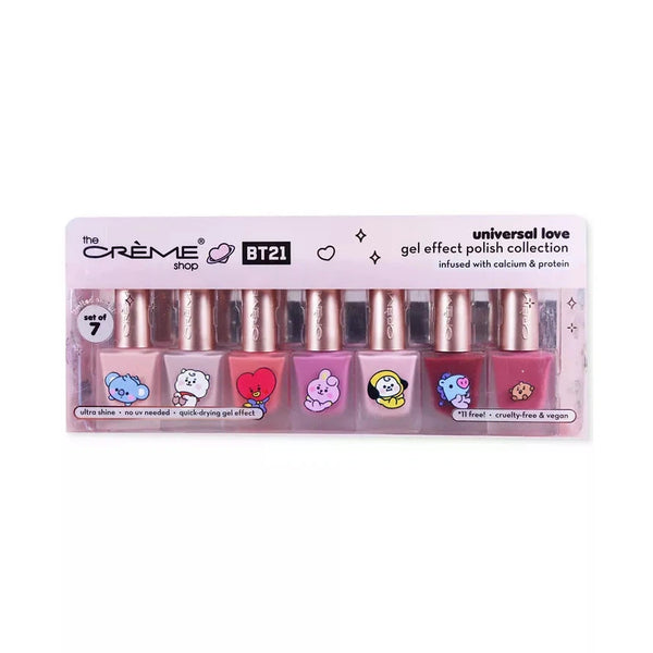 The Creme Shop x BT21 BABY - Universal Love Gel-Effect Nail Polish Collection (Set of 7)
