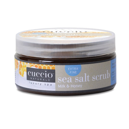 Cuccio - Extra Fine Sea Salt Scrub - Milk & Honey 8 oz