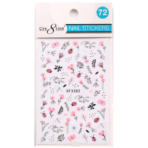 Cre8tion - Nail Art Design Sticker Flower #072