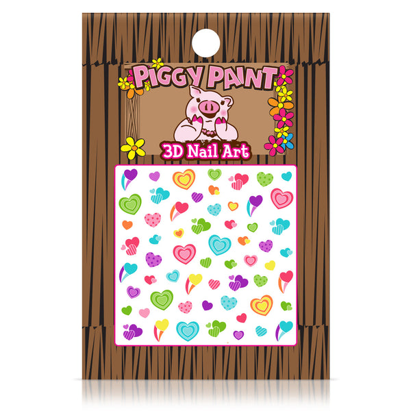 Piggy Paint - 3D Heart Nail Art