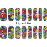 Lily And Fox - Nail Wrap - Glitter Skull