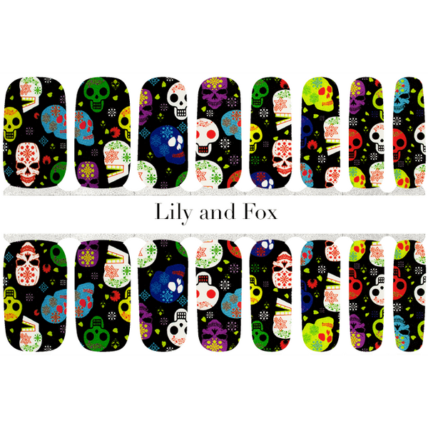 Lily And Fox - Nail Wrap - Day Of The Dead