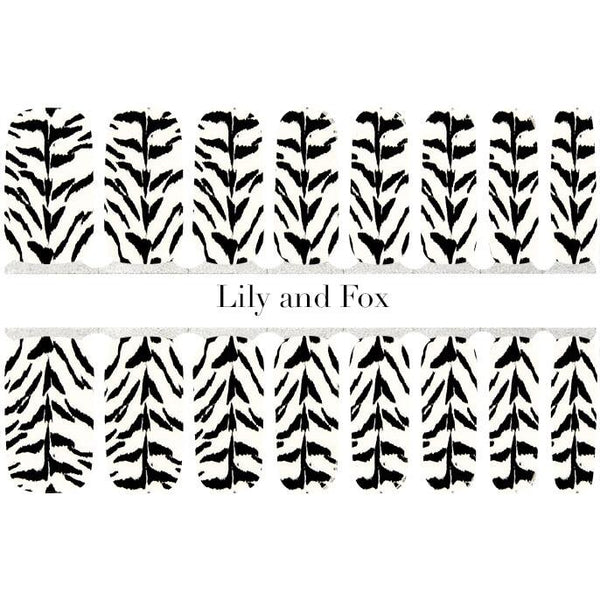 Lily And Fox - Nail Wrap - Zebra Print