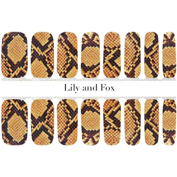 Lily And Fox - Nail Wrap - Python Print