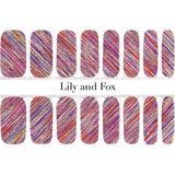 Lily And Fox - Nail Wrap - Rainbow City Lights (Glitter)