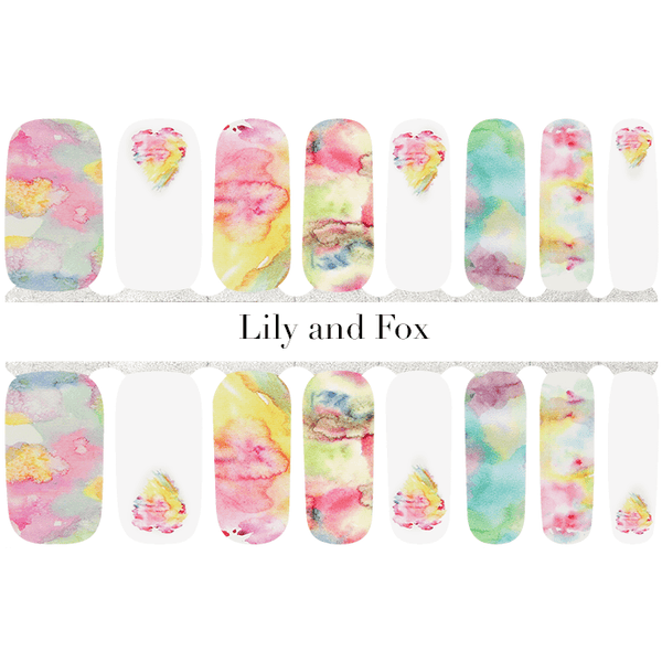 Lily and Fox - Nail Wrap - Watercolour Wish