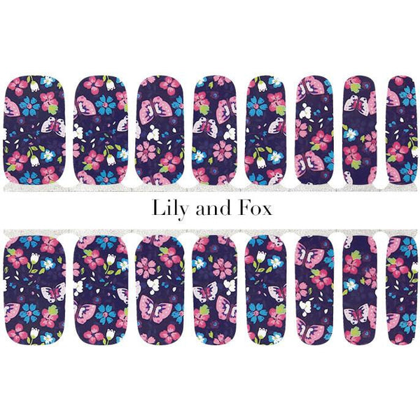 Lily and Fox - Nail Wrap - Springtime Blues