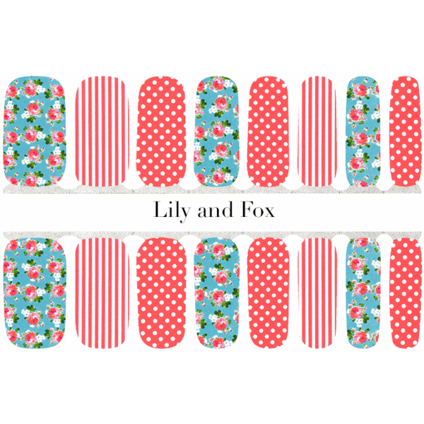 Lily and Fox - Nail Wrap - You're My Sweet Heart