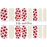 Lily and Fox - Nail Wrap - Poppy Party