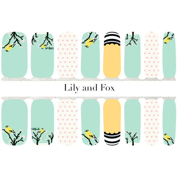 Lily And Fox - Nail Wrap - Tweet Green