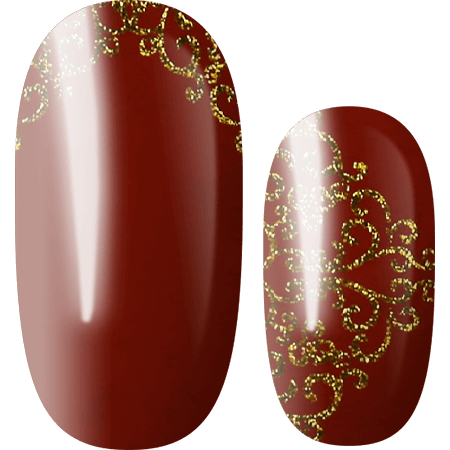 Lily and Fox - Nail Wrap - Velvet Damasque