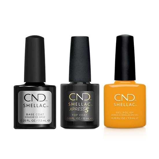 CND - Shellac Xpress5 Combo - Base, Top & Among the Marigolds