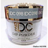 DND - DC Dip Powder - Aqua Gray 2 oz - #098