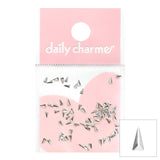 Daily Charme - Mini Skinny Triangle Stud - Silver