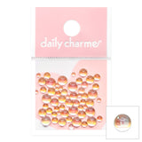 Daily Charme - Dreamy Bubbles Iridescent Flatback Beads - Clear