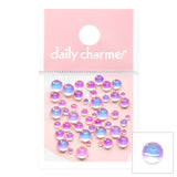 Daily Charme - Dreamy Bubbles Iridescent Flatback Beads - Unicorn AB