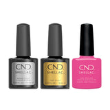 CND - Shellac Combo - Base, Top & Frosted Seaglass